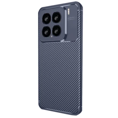 BUĞZ Xiaomi Mi 15 Kılıf Auto Focus Karbon Kapak - Lacivert