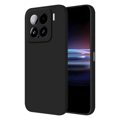 BUĞZ Xiaomi Mi 15 Pro Kılıf Nano İçi Kadife Silikon - Siyah