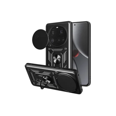 BUĞZ Xiaomi Mi 15 Ultra Kılıf Pars Lens Yüzüklü Silikon - Siyah