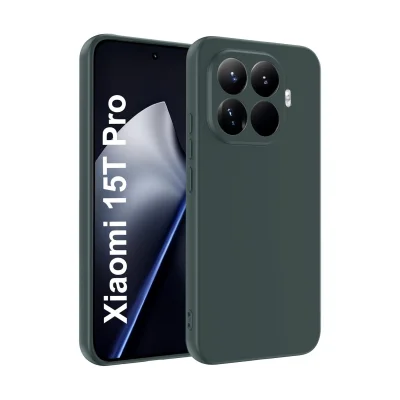 BUĞZ Xiaomi Mi 15t Pro First Silikon - Koyu Yeşil