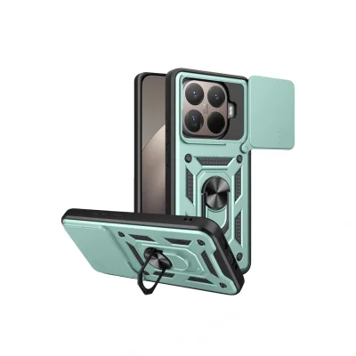 BUĞZ Xiaomi Mi 15t Pro Pars Lens Yüzüklü Silikon - Yeşil