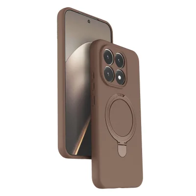 BUĞZ Xiaomi Mi 15t Regal Magsafe Standlı Kapak - Çöl Titanyum