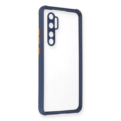 BUĞZ Xiaomi Mi Note 10 Lite Kılıf Miami Şeffaf Silikon - Gri