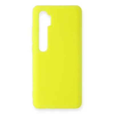 BUĞZ Xiaomi Mi Note 10 Lite Kılıf Nano İçi Kadife Silikon - Sarı