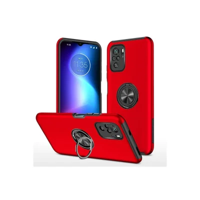 BUĞZ Xiaomi Poco F3 Kılıf Elit Yüzüklü Kapak - Kırmızı