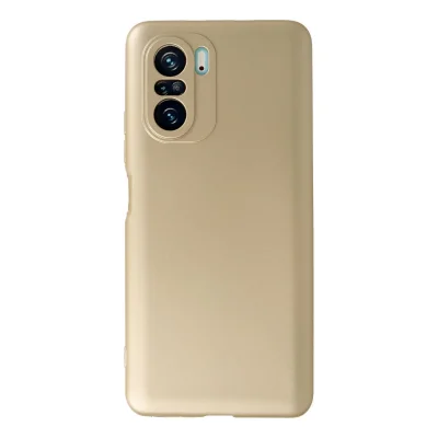 BUĞZ Xiaomi Poco F3 Kılıf First Silikon - Gold