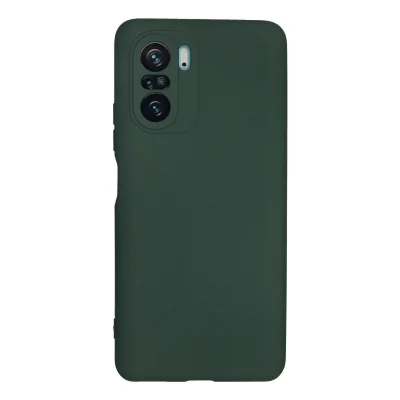 BUĞZ Xiaomi Poco F3 Kılıf Nano İçi Kadife Silikon - Koyu Yeşil