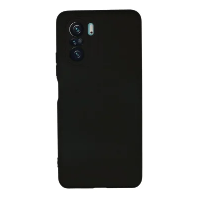 BUĞZ Xiaomi Poco F3 Kılıf Nano İçi Kadife Silikon - Siyah