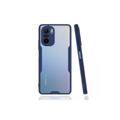 BUĞZ Xiaomi Poco F3 Kılıf Platin Silikon - Lacivert