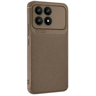 BUĞZ Xiaomi Poco F8 Pro Auto Focus Karbon Kapak - Kahverengi