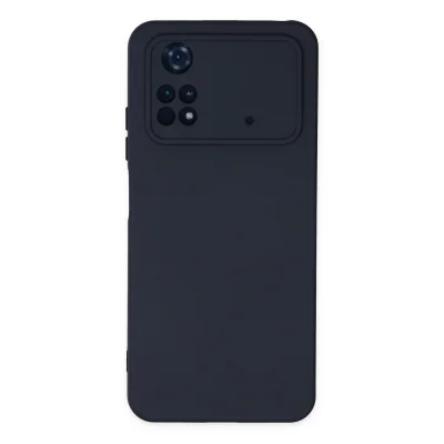 BUĞZ Xiaomi Poco M4 Pro 4g Kılıf Nano İçi Kadife Silikon - Lacivert