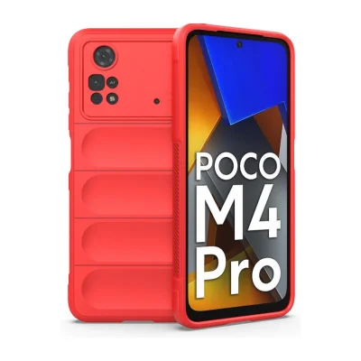 BUĞZ Xiaomi Poco M4 Pro 4g Kılıf Optimum Silikon - Kırmızı