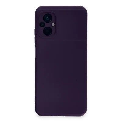 BUĞZ Xiaomi Poco M5 Kılıf Nano İçi Kadife Silikon - Mor