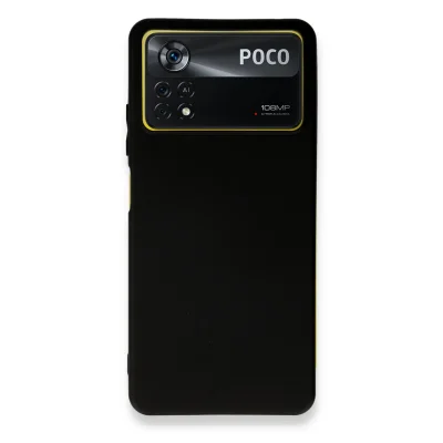 BUĞZ Xiaomi Poco X4 Pro 5g Kılıf First Silikon - Siyah