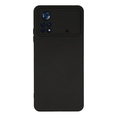 BUĞZ Xiaomi Poco X4 Pro 5g Kılıf Nano İçi Kadife Silikon - Siyah