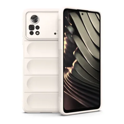 BUĞZ Xiaomi Poco X4 Pro 5g Kılıf Optimum Silikon - Krem
