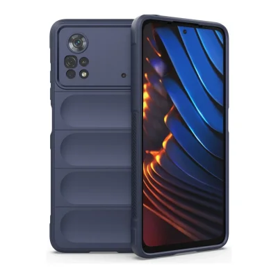 BUĞZ Xiaomi Poco X4 Pro 5g Kılıf Optimum Silikon - Lacivert