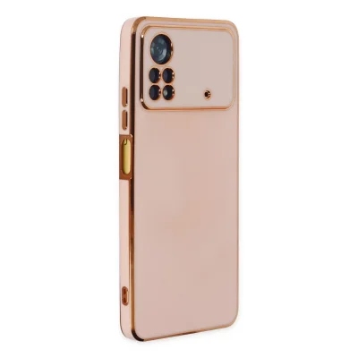 BUĞZ Xiaomi Poco X4 Pro 5g Kılıf Volet Silikon - Pembe