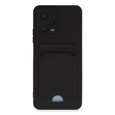 BUĞZ Xiaomi Poco X5 5g Kılıf Kelvin Kartvizitli Silikon - Siyah