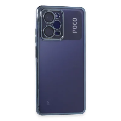 BUĞZ Xiaomi Poco X5 Pro 5g Kılıf Razer Lensli Silikon - Açık Mavi