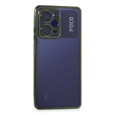 BUĞZ Xiaomi Poco X5 Pro 5g Kılıf Razer Lensli Silikon - Yeşil