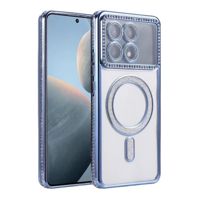 BUĞZ Xiaomi Poco X6 Pro Joke Simli Magneticsafe Kılıf - Mavi