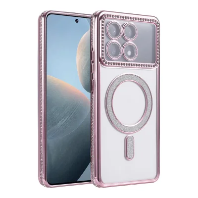 BUĞZ Xiaomi Poco X6 Pro Joke Simli Magneticsafe Kılıf - Pembe