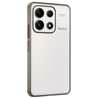 BUĞZ Xiaomi Poco X6 Pro Kılıf Razer Lensli Silikon - Gold