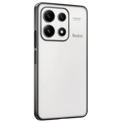 BUĞZ Xiaomi Poco X6 Pro Kılıf Razer Lensli Silikon - Gümüş