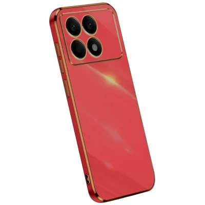 BUĞZ Xiaomi Poco X6 Pro Kılıf Volet Silikon - Kırmızı