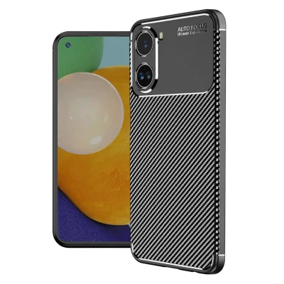 BUĞZ Xiaomi Poco X7 Pro Kılıf Auto Focus Karbon Kapak - Siyah