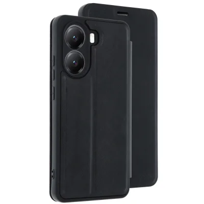 BUĞZ Xiaomi Poco X7 Pro Kılıf Flip Cover - Siyah