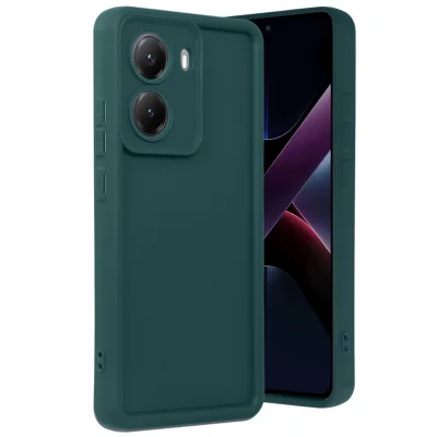 BUĞZ Xiaomi Poco X7 Pro Viera Silikon - Koyu Yeşil