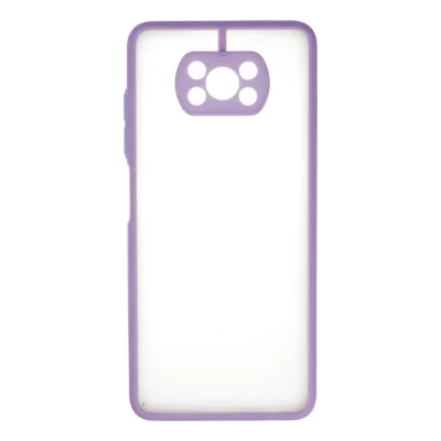 BUĞZ Xiaomi Pocophone X3 Kılıf Montreal Silikon Kapak - Mor