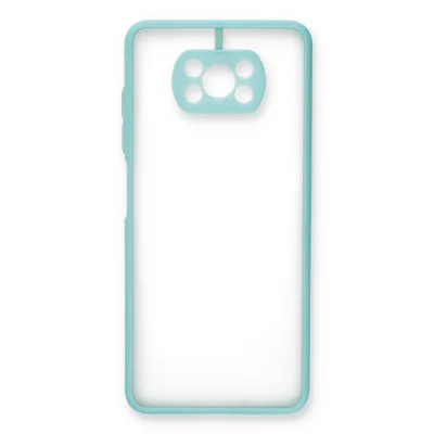 BUĞZ Xiaomi Pocophone X3 Kılıf Montreal Silikon Kapak - Turkuaz