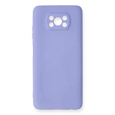 BUĞZ Xiaomi Pocophone X3 Kılıf Nano İçi Kadife Silikon - Lila