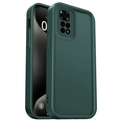 BUĞZ Xiaomi Redmi 10 2022 Kılıf Viera Silikon - Koyu Yeşil