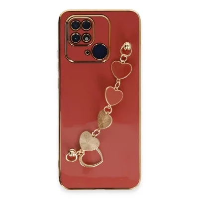 BUĞZ Xiaomi Redmi 10c Kılıf Esila Silikon - Kırmızı