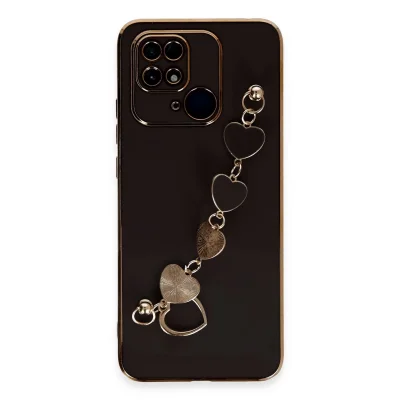 BUĞZ Xiaomi Redmi 10c Kılıf Esila Silikon - Siyah