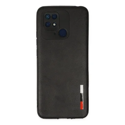 BUĞZ Xiaomi Redmi 10c Kılıf Loop Deri Silikon - Siyah