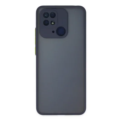 BUĞZ Xiaomi Redmi 10c Kılıf Montreal Silikon Kapak - Lacivert