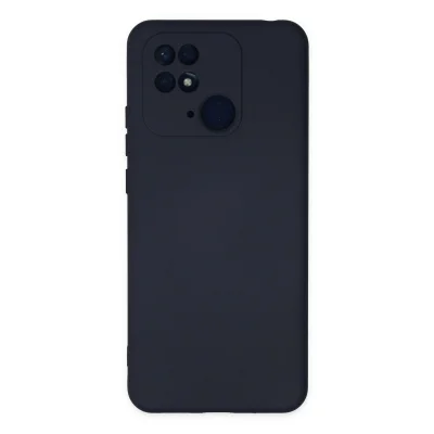 BUĞZ Xiaomi Redmi 10c Kılıf Nano İçi Kadife Silikon - Lacivert