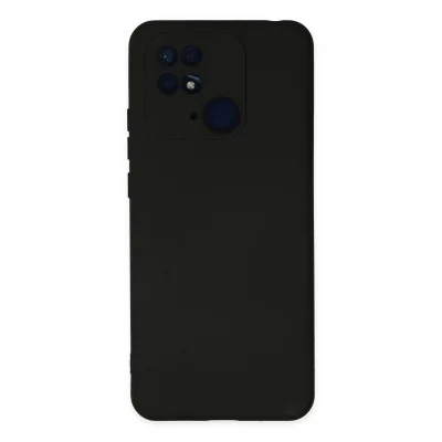 BUĞZ Xiaomi Redmi 10c Kılıf Nano İçi Kadife Silikon - Siyah