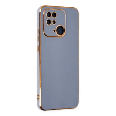 BUĞZ Xiaomi Redmi 10c Kılıf Volet Silikon - Mavi