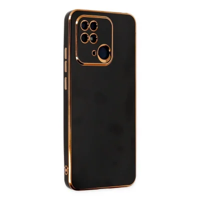 BUĞZ Xiaomi Redmi 10c Kılıf Volet Silikon - Siyah