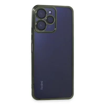 BUĞZ Xiaomi Redmi 12 Kılıf Razer Lensli Silikon - Yeşil