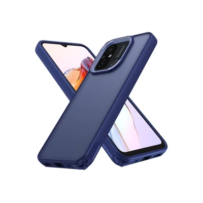 BUĞZ Xiaomi Redmi 12c Kılıf Elegant Kapak - Lacivert