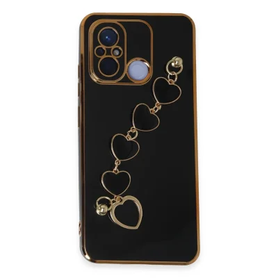 BUĞZ Xiaomi Redmi 12c Kılıf Esila Silikon - Siyah