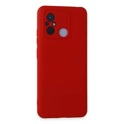 BUĞZ Xiaomi Redmi 12c Kılıf Nano İçi Kadife Silikon - Kırmızı