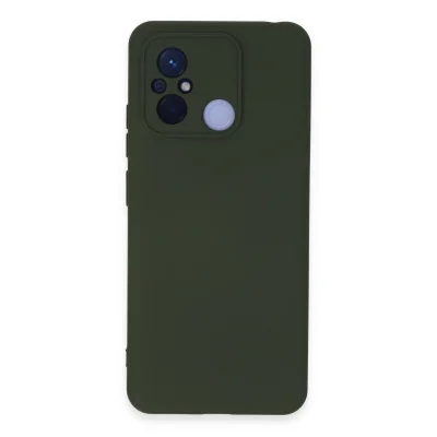BUĞZ Xiaomi Redmi 12c Kılıf Nano İçi Kadife Silikon - Koyu Yeşil